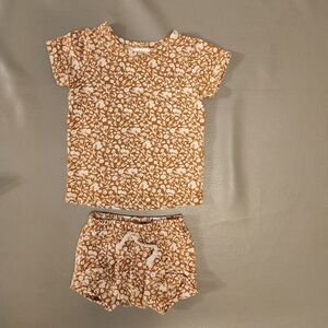 Mebie Baby Fall Short Set Size 6-12 Month